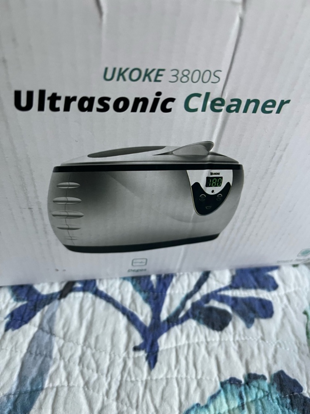 3800S Silver Ultrasonic Jewelry Cleaner